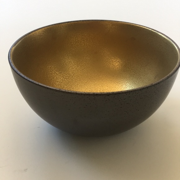 Anthropologie Lydia Gold Porcelain Bowl - Picture 2 of 6